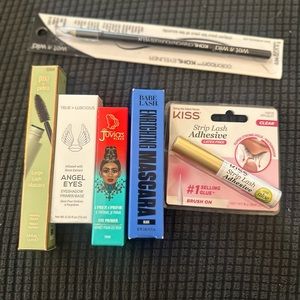 NWT Eye Makeup Bundle Lot: pixi, Babe Lash, Eye Primer, Lash Adhesive, Eyeliner